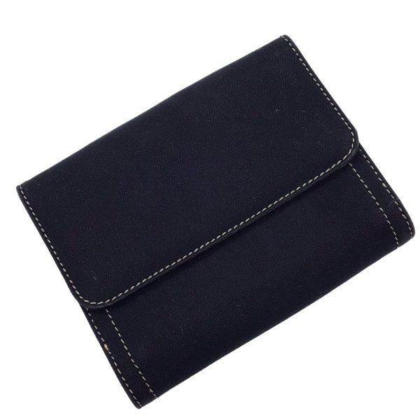 imgrc0095014493 FENDI W Hook Wallet Canvas Navy