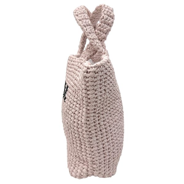 imgrc0095014805 PRADA Small Crochet Tote Bag Raffia Pink