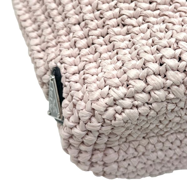 imgrc0095014807 PRADA Small Crochet Tote Bag Raffia Pink