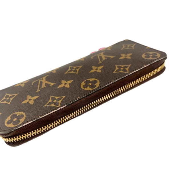 created by Background Eraser Louis Vuitton Portefeuille Clemence Long Wallet Monogram Canvas Brown