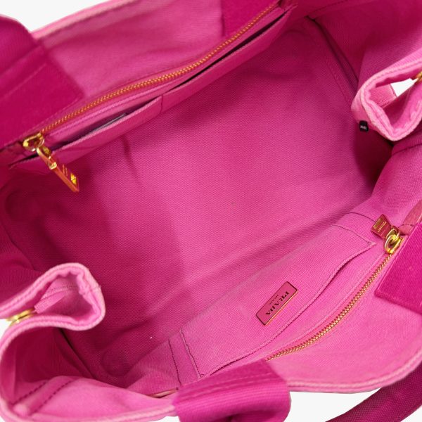 imgrc0095091119 PRADA Kanapa Tote Bag Canvas Fuchsia Pink