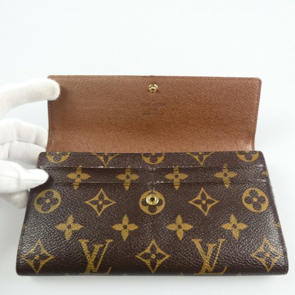 imgrc0095093708 Louis Vuitton Portefeuille Sara Long Wallet Monogram Brown