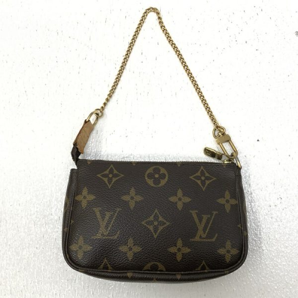 imgrc0095101510 Louis Vuitton Mini Pochette Accessory Pouch Monogram Brown