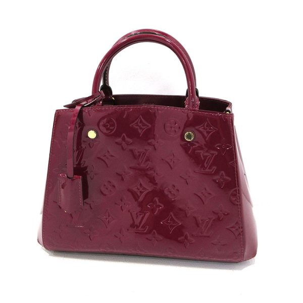 imgrc0095222381 Louis Vuitton Montaigne BB 2 Way Bag Vernis Wine Red