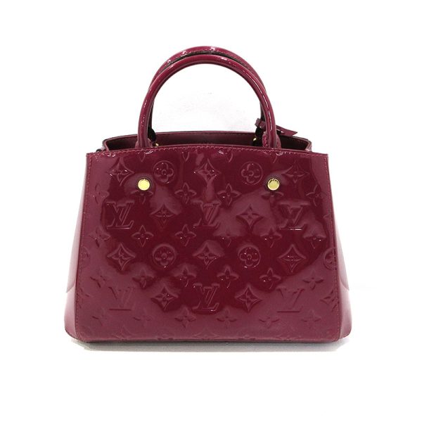 imgrc0095222382 Louis Vuitton Montaigne BB 2 Way Bag Vernis Wine Red