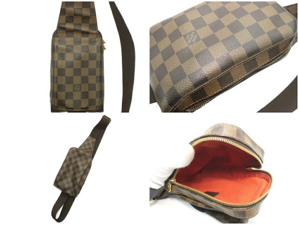 imgrc0095240354 Louis Vuitton Damier Hebene Jeronymous Body Bag Brown