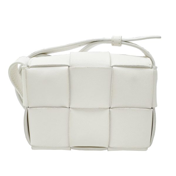 imgrc0095257692 Bottega Veneta Candy Cassette Mini Intrecciato Shoulder Bag White