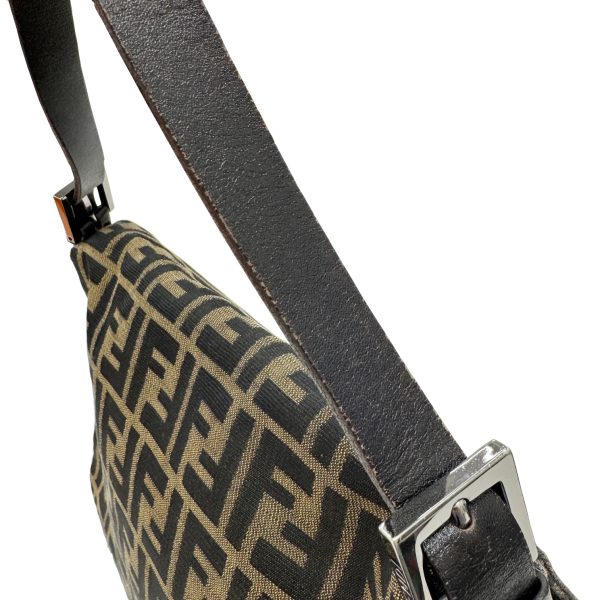 imgrc0095279405 FENDI Mamma Bucket Zucca Pattern Canvas Brown