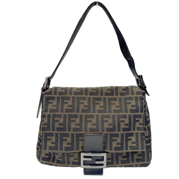 imgrc0095284581 FENDI Mamma Bucket Zucca Pattern Canvas Brown