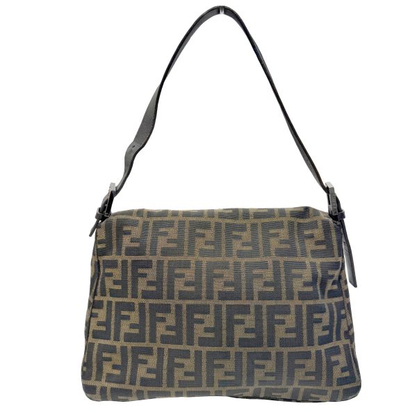 imgrc0095284582 FENDI Mamma Bucket Zucca Pattern Canvas Brown