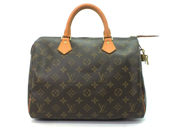 imgrc0095322615 Louis Vuitton Monogram Speedy 30 Handbag Brown