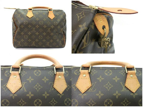 imgrc0095322616 Louis Vuitton Monogram Speedy 30 Handbag Brown