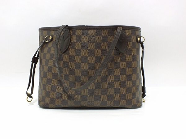 imgrc0095355235 Louis Vuitton Neverfull PM Damier Ebene Tote Bag Brown