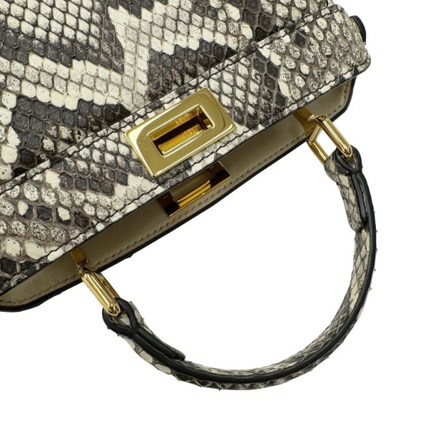 imgrc0095369373 FENDI Peekaboo ISeeU Petit Python Handbag Pink