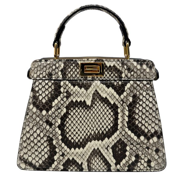 imgrc0095369386 FENDI Peekaboo ISeeU Petit Python Handbag Pink