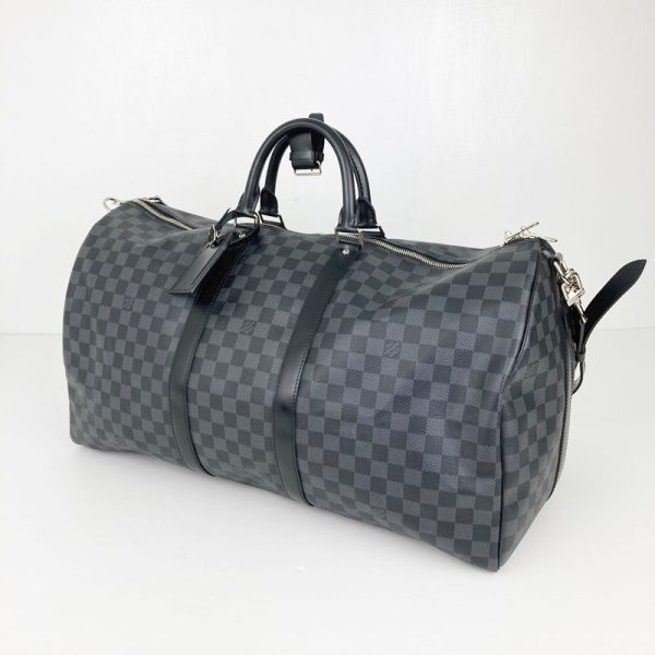 imgrc0095445864 Louis Vuitton Keepall Bandouliere 55 Bag Damier Graphite Black