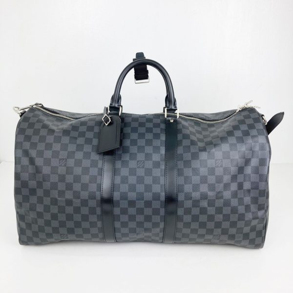 imgrc0095445867 Louis Vuitton Keepall Bandouliere 55 Bag Damier Graphite Black