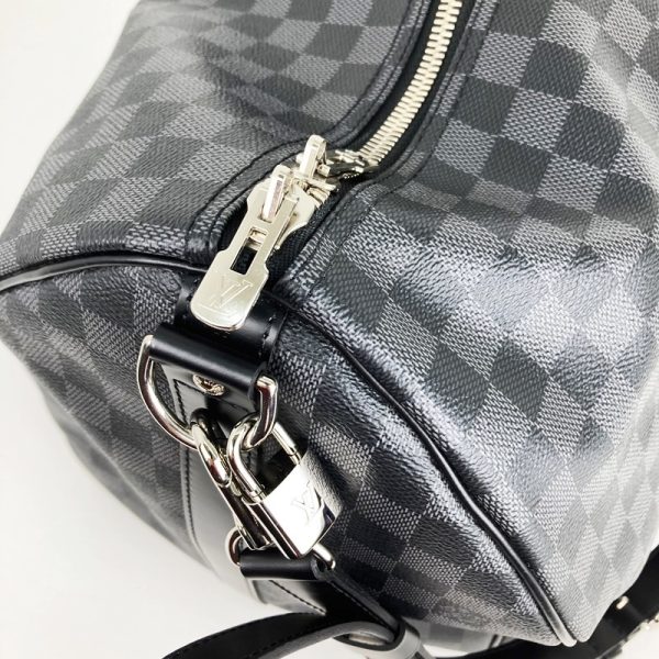 imgrc0095445871 Louis Vuitton Keepall Bandouliere 55 Bag Damier Graphite Black