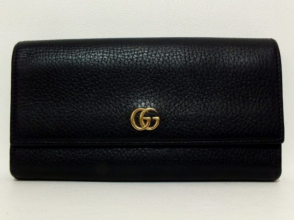 imgrc0095449073 Gucci GG Marmont Long Wallet Black