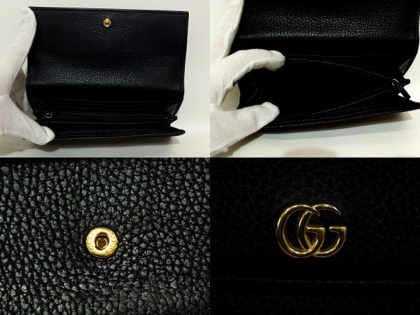 imgrc0095449074 Gucci GG Marmont Long Wallet Black