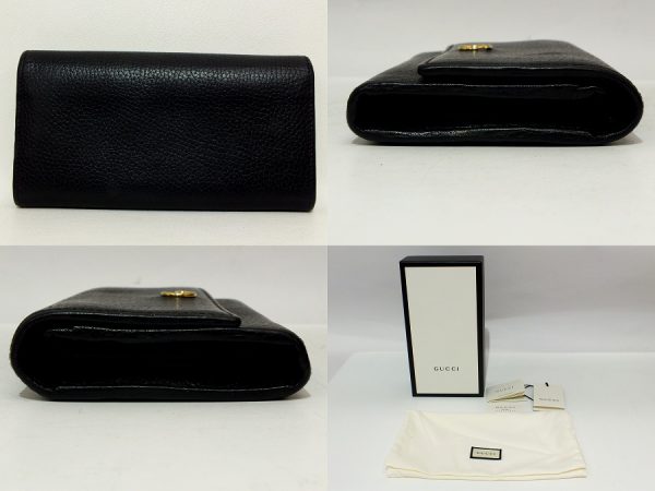 imgrc0095449075 Gucci GG Marmont Long Wallet Black