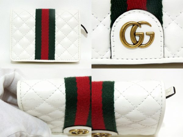 imgrc0095478320 Gucci GG Quilted Wallet White