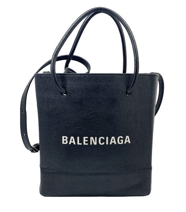 imgrc0095582290 Balenciaga Shopping Tote XS Leather 2WAY Bag Black