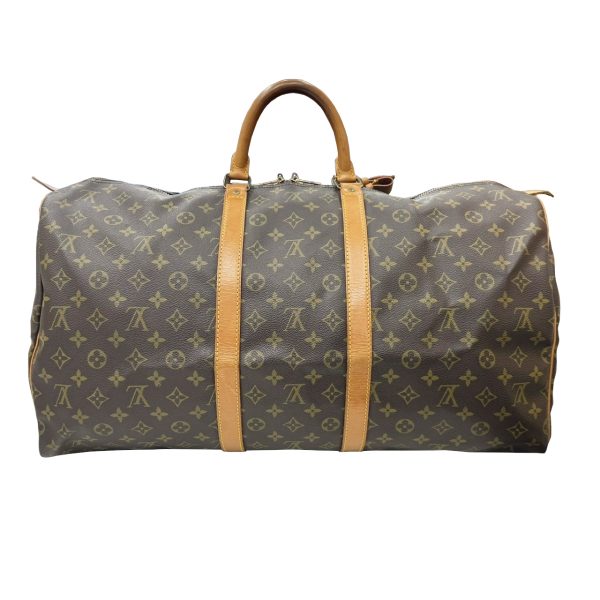 imgrc0095601692 Louis Vuitton Keepall 55 Boston Bag Monogram Canvas Brown