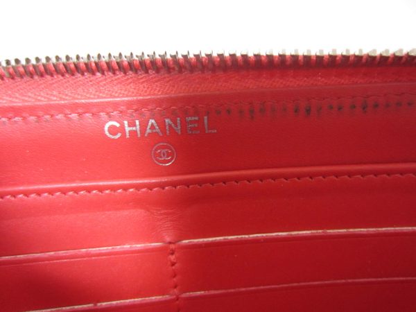 imgrc0095612485 CHANEL Caviar skin wallet long wallet salmon pink Matelasse