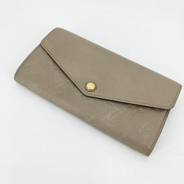 imgrc0095776357 Louis Vuitton Portefeuille Sara Long Wallet Monogram Empreinte Beige