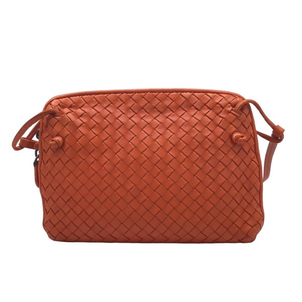 imgrc0095805567 Bottega Veneta Intrecciato Shoulder Bag Leather Orange