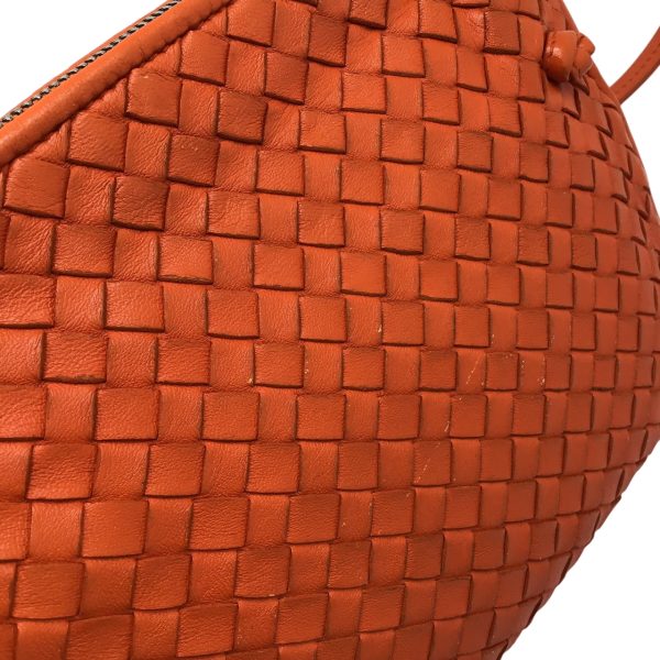 imgrc0095805568 Bottega Veneta Intrecciato Shoulder Bag Leather Orange