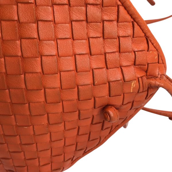 imgrc0095805569 Bottega Veneta Intrecciato Shoulder Bag Leather Orange