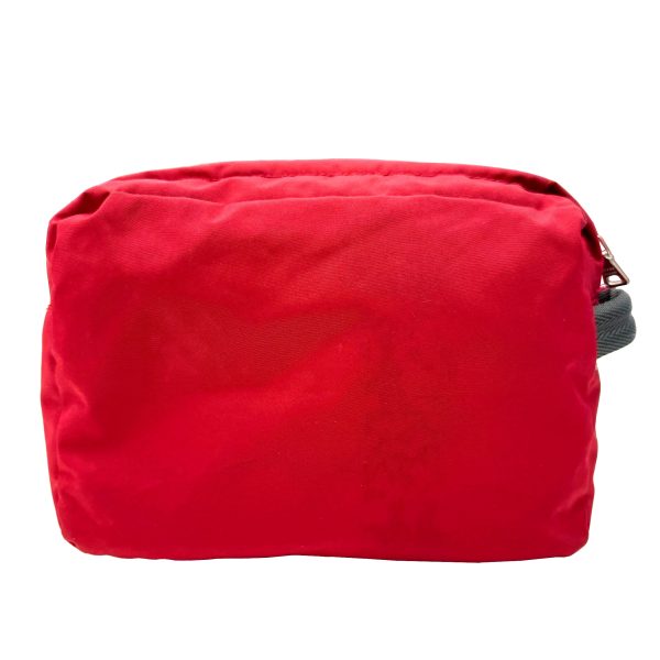 imgrc0095817019 PRADA Nylon Pouch Cosmetic Pouch Red