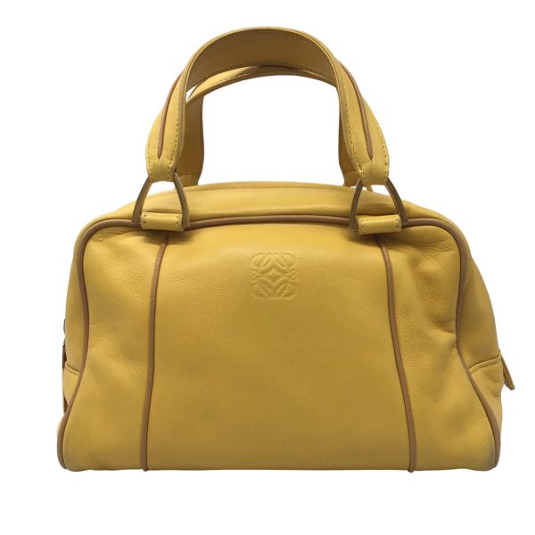 imgrc0095838185 Loewe Anagram Mini Boston Handbag Yellow