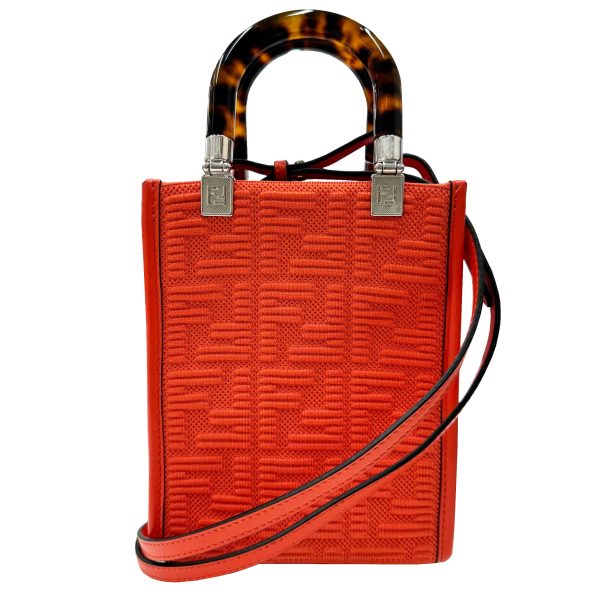 imgrc0095956620 FENDI Sunshine Small Shopper Tote Bag Red