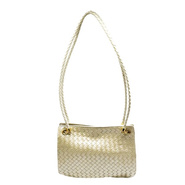 imgrc0096030213 Bottega Veneta Shoulder Bag Intrecciato Champagne Gold Ivory