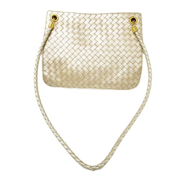 imgrc0096030215 Bottega Veneta Shoulder Bag Intrecciato Champagne Gold Ivory