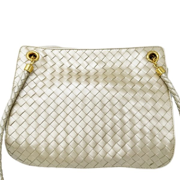 imgrc0096030216 Bottega Veneta Shoulder Bag Intrecciato Champagne Gold Ivory