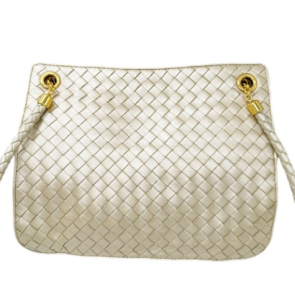 imgrc0096030217 Bottega Veneta Shoulder Bag Intrecciato Champagne Gold Ivory