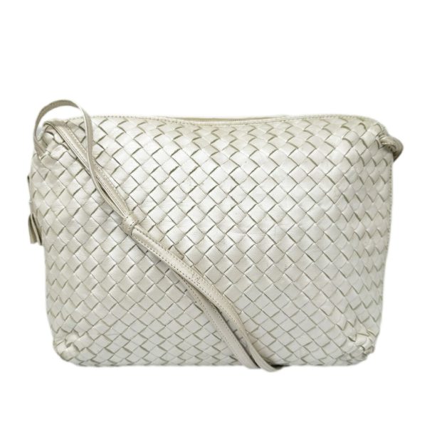 imgrc0096030245 Bottega Veneta Shoulder Bag Intrecciato Champagne White Ivory