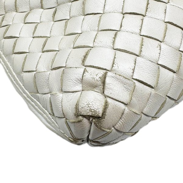 imgrc0096030253 Bottega Veneta Shoulder Bag Intrecciato Champagne White Ivory