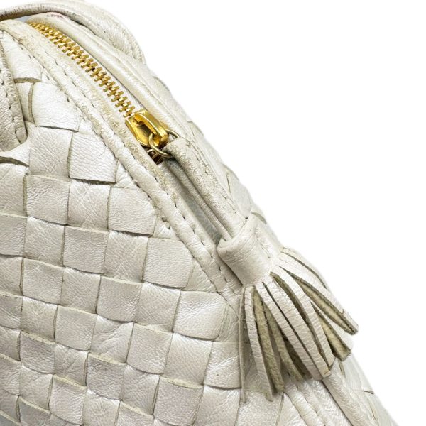 imgrc0096030256 Bottega Veneta Shoulder Bag Intrecciato Champagne White Ivory