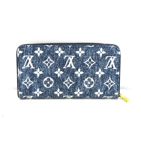 imgrc0096038025 Louis Vuitton Zippy Long Wallet Jacquard Denim Blue