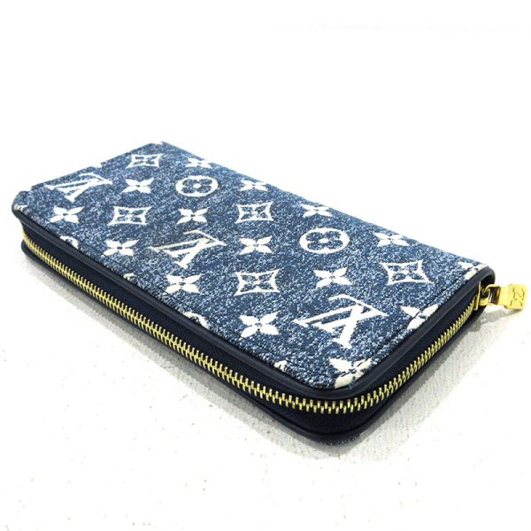 imgrc0096038027 Louis Vuitton Zippy Long Wallet Jacquard Denim Blue