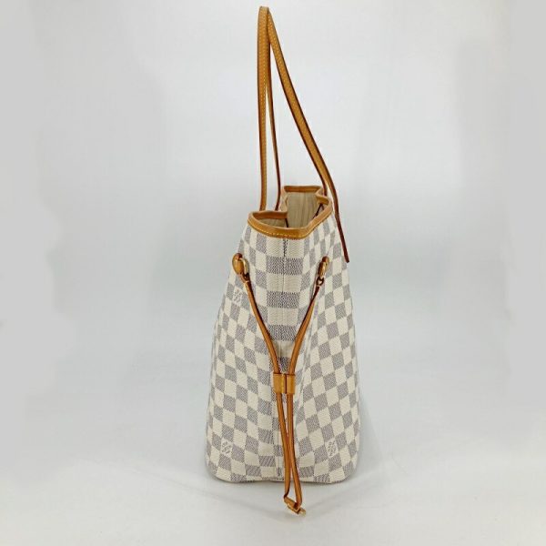 imgrc0096045902 Louis Vuitton Neverfull MM Tote Bag Damier Azur White