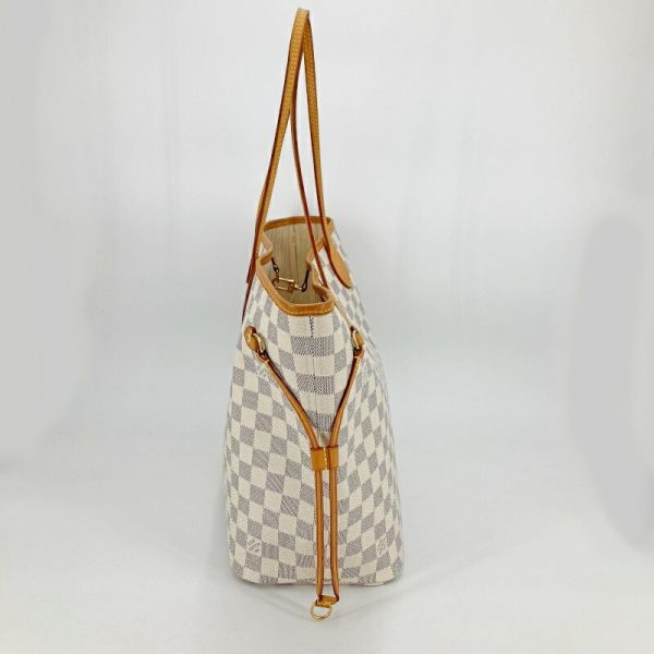 imgrc0096045904 Louis Vuitton Neverfull MM Tote Bag Damier Azur White