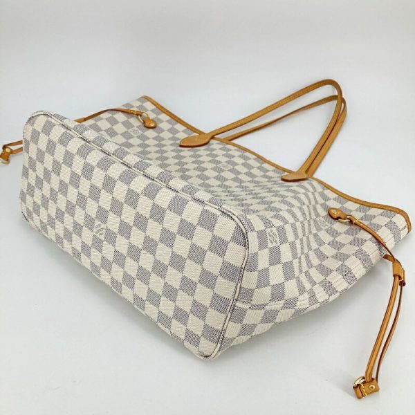 imgrc0096045916 Louis Vuitton Neverfull MM Tote Bag Damier Azur White