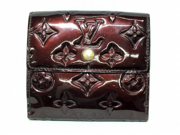 imgrc0096093553 Louis Vuitton Monogram Vernis Porte Monet Piecart Wallet Brown