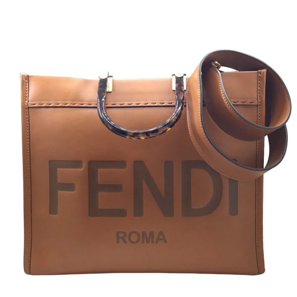 imgrc0096112700 FENDI Sunshine Medium Tote Bag Brown